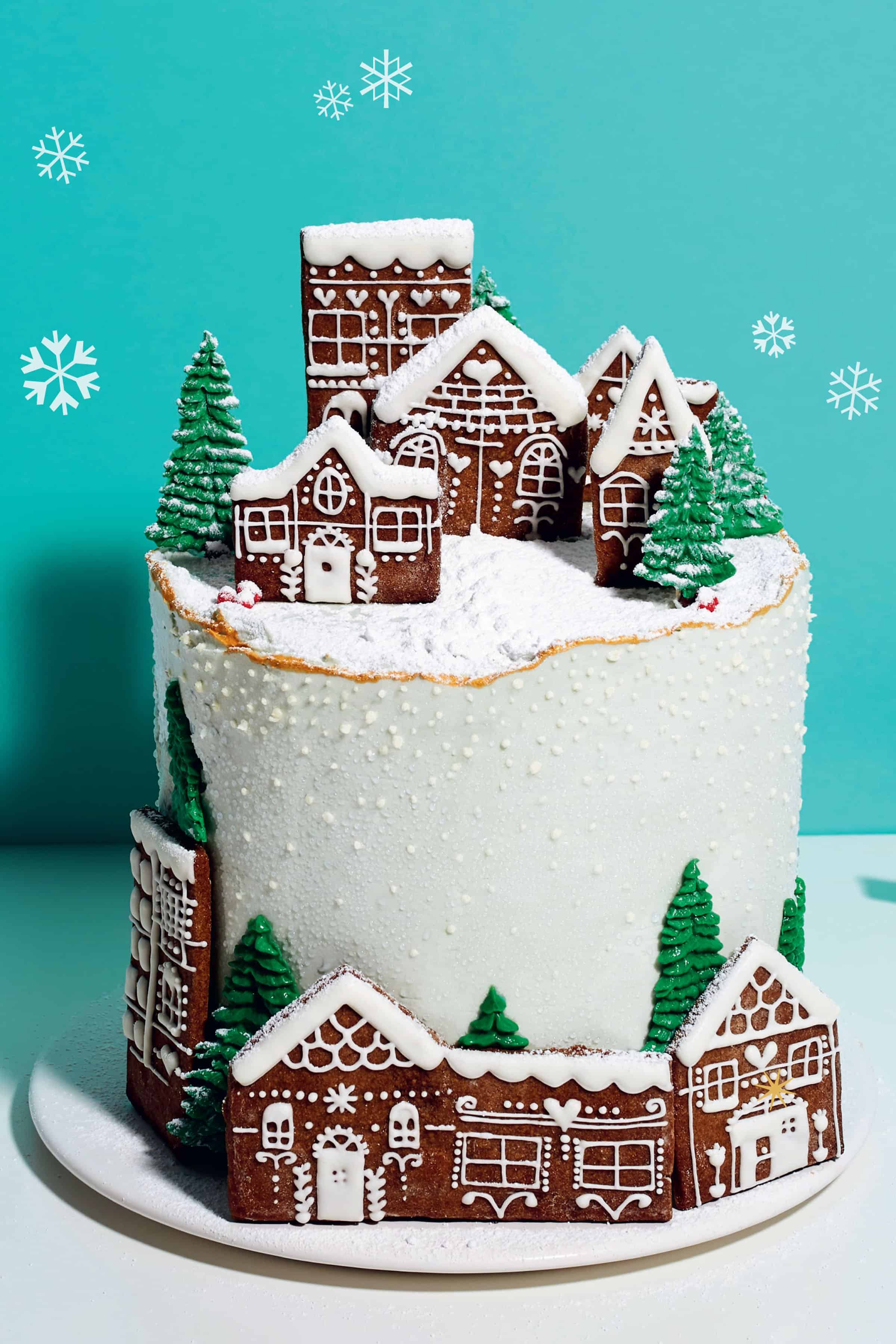 Kim-Joy's snowy Christmas cake - Foodies Magazine
